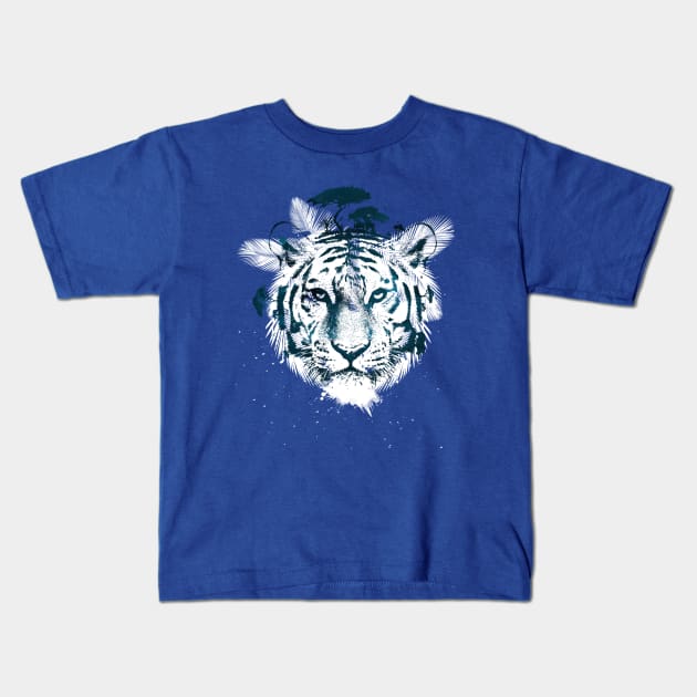 White Tiger Final Kids T-Shirt by astronaut